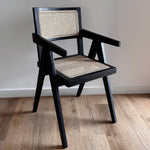 Cargue la imagen en el visor de la galería, Silla comedor con mimbre natural