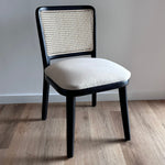 Cargue la imagen en el visor de la galería, Silla comedor mimbre sin brazo